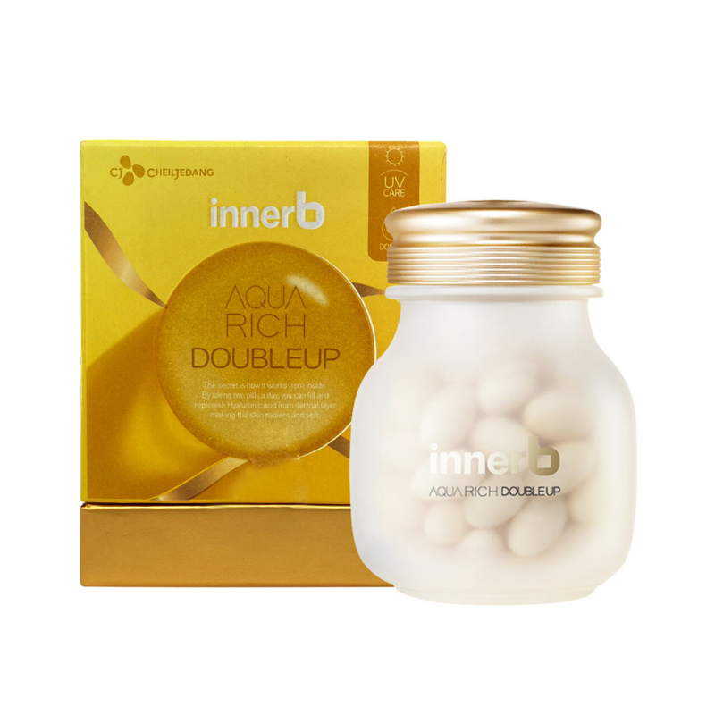 Viên uống Innerb Aqua Rich Doubleup hỗ trợ cấp nước và collagen cho da, 70 viên Hàn Quốc