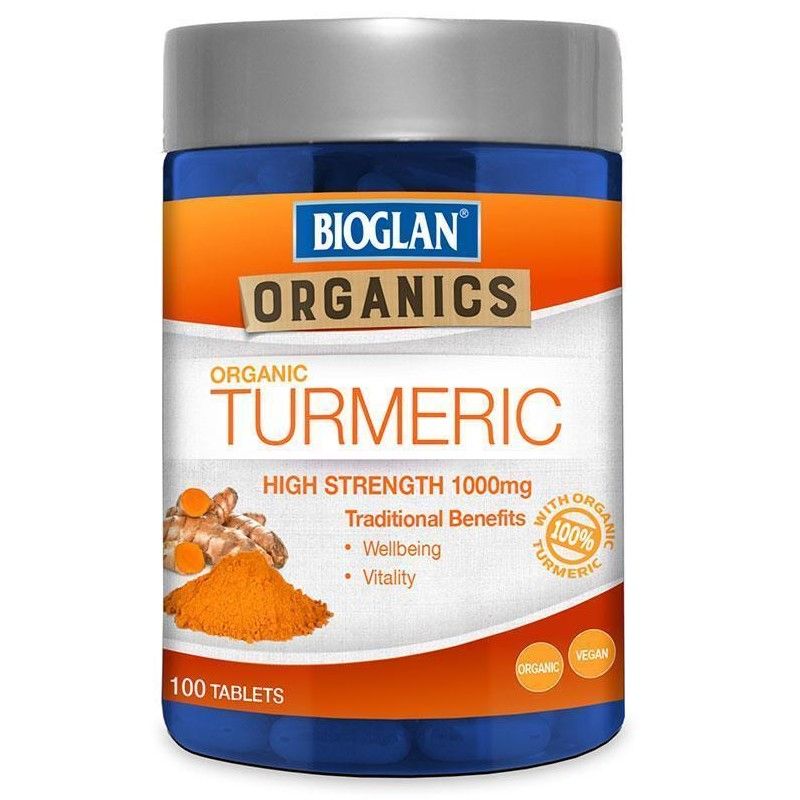 Viên uống chiết xuất nghệ Bioglan Superfoods Organic Turmeric 1000mg 100 viên của Úc