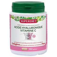 Viên uống cấp nước Superdiet Hyaluronic Acid Vitamin C 150 viên Pháp