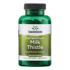 Giải độc gan Swanson Milk Thistle Full Spectrum 500mg 100 viên Mỹ
