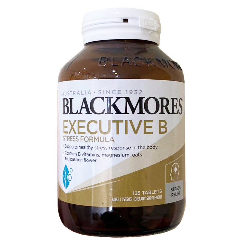 Viên uống giảm stress căng thẳng Blackmores Executive B Stress Formula 125 viên Úc