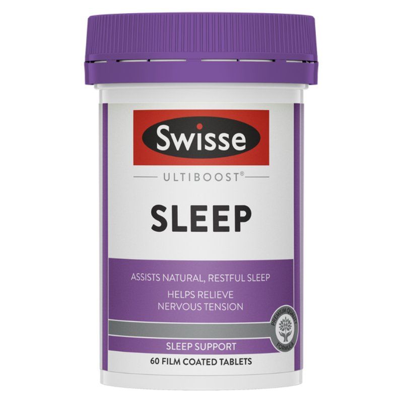 Viên uống hỗ trợ giấc ngủ Swisse Ultiboost Sleep 60 viên Úc