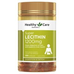 Viên uống mầm đậu nành Healthy Care Super Lecithin 1200mg 100 viên Úc