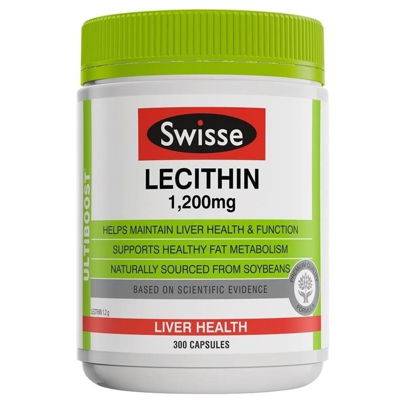 Viên uống mầm đậu nành Swisse Ultiboost Lecithin 1200mg 300 viên Úc