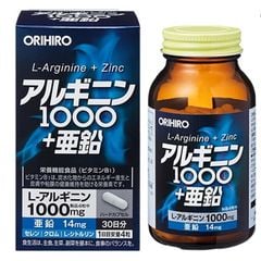 Viên uống tăng cường sinh lý nam Orihiro L-Arginine 1000mg và Zinc