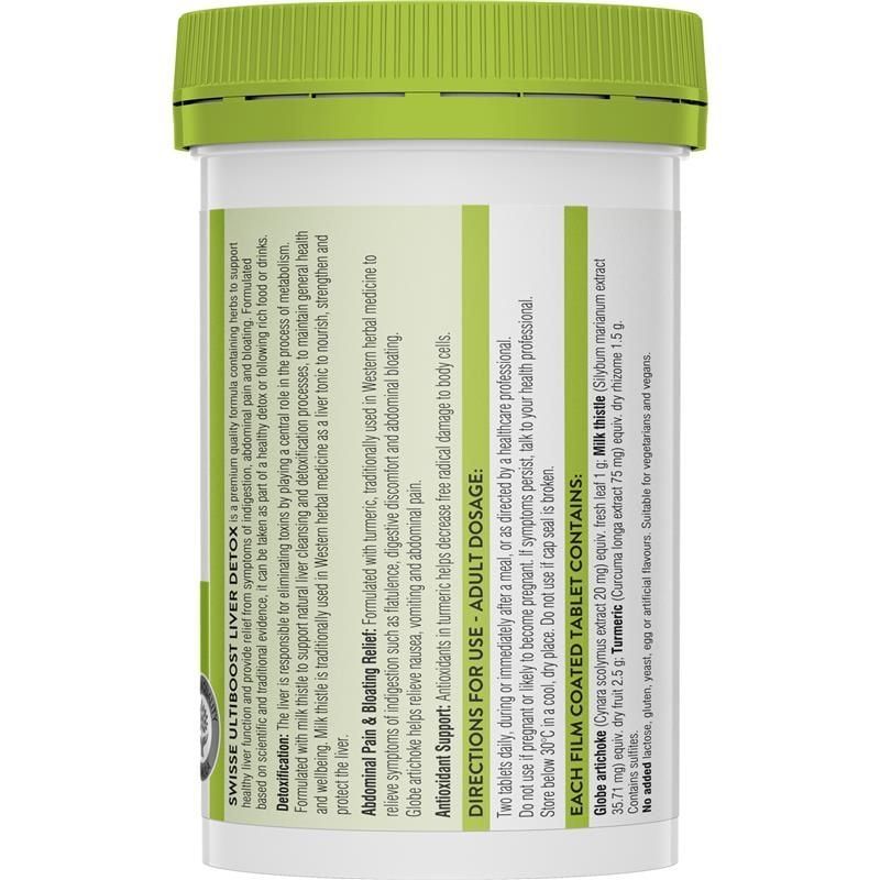 Viên uống thải độc gan Swisse Liver Detox Úc 120 viên