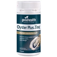 Viên uống tinh chất hàu Oyster Plus Zinc Goodhealth Úc 60 viên - Chính hãng, mẫu mới [CHE TÊN KÍN ĐÁO KHI GIAO HÀNG]