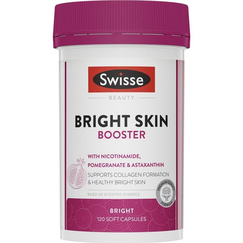 Viên uống trắng da Swisse Bright Skin Booster 120 viên Úc