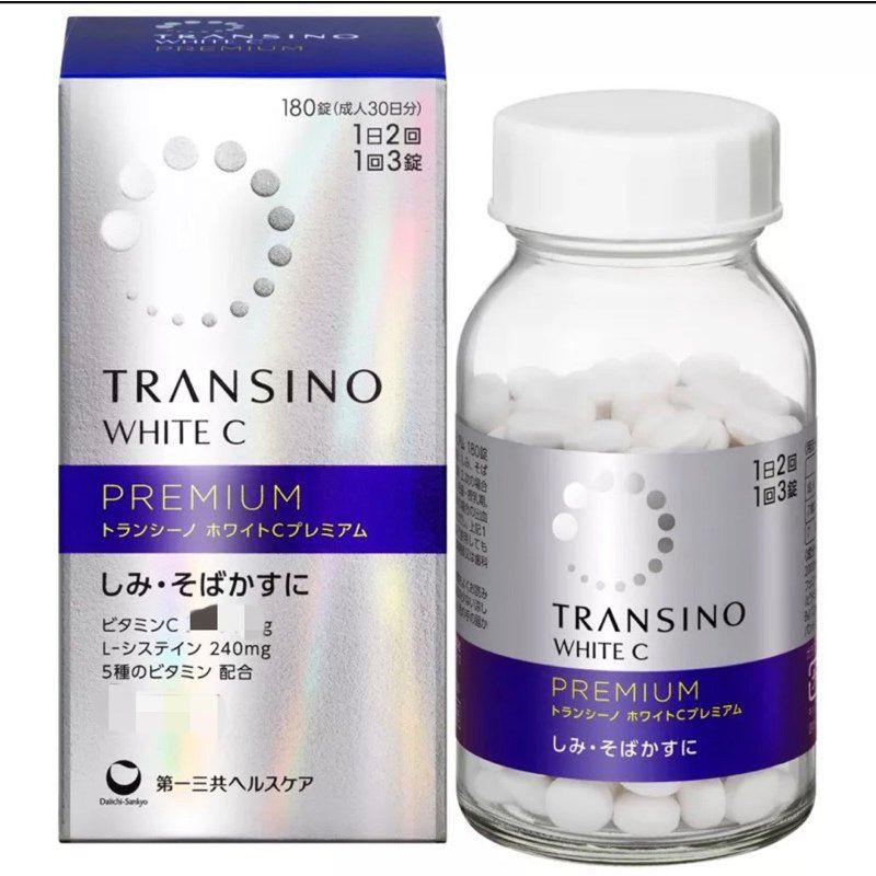 Viên uống trắng da Transino White C Premium cao cấp 180 viên