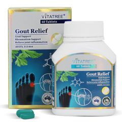 Viên uống hỗ trợ trị gout Vitatree Gout Relief 60 viên của Úc