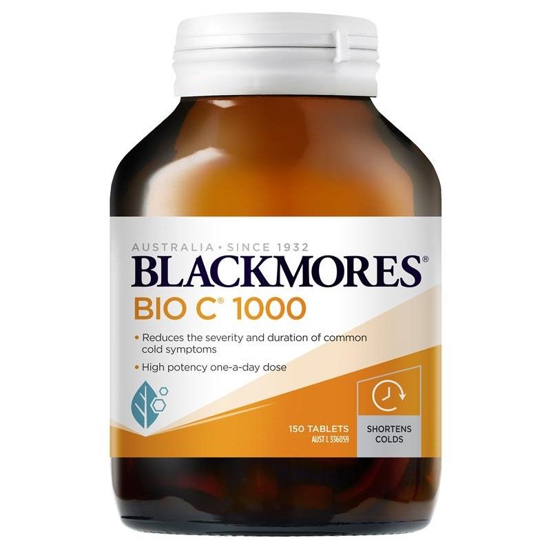 Viên uống bổ sung vitamin C Blackmores Bio C 1000mg 150 viên của Úc