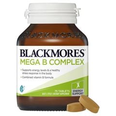 Vitamin B tổng hợp Blackmores Mega B Complex 75 viên Úc [MẪU MỚI]