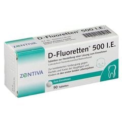 Thực phẩm bảo vệ sức khỏe Vitamin D Fluoretten 500 I.E Đức 90 viên (cho trẻ 0-2 tuổi)