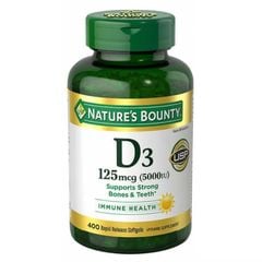 Viên uống vitamin D3 Nature's Bounty 5000IU 400 viên của Mỹ