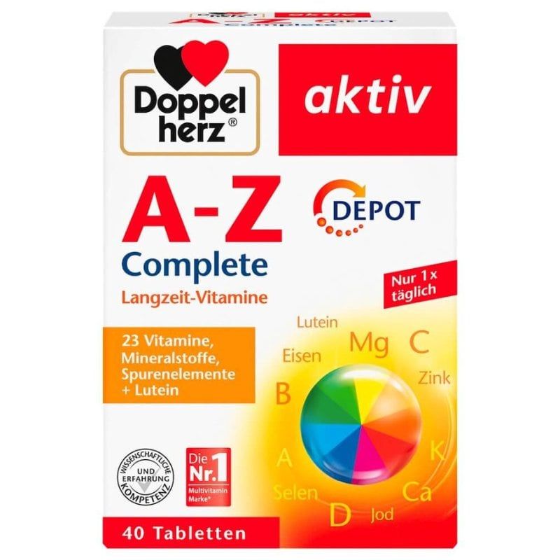 Vitamin tổng hợp Doppelherz Aktiv A-Z Depot 40 viên của Đức