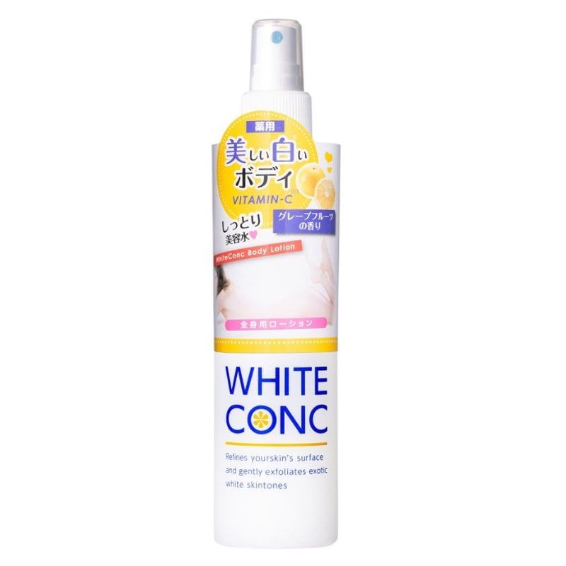 Xịt dưỡng trắng da White Conc Body Lotion Vitamin C 245ml Nhật Bản