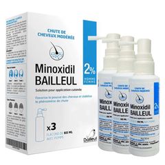 Xịt mọc tóc Minoxidil Bailleul 2% Pháp (60ml) ngăn rụng tóc, kích thích mọc tóc