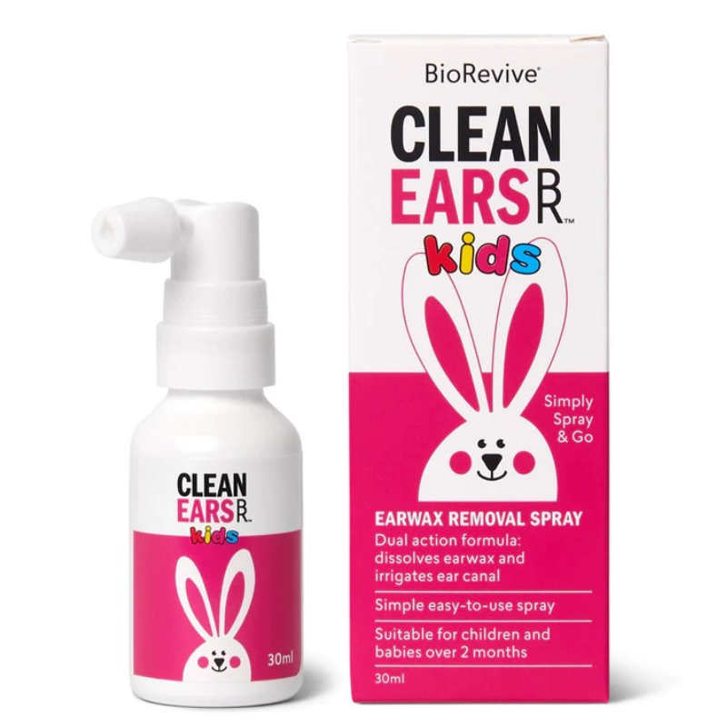 Xịt tan ráy tai cho bé Clean Ears Kids Spray 30ml của Úc chính hãng