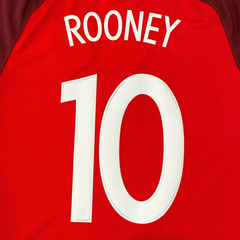 ÁO BÓNG ĐÁ TUYỂN ANH 2016/17 CHÍNH HÃNG SÂN KHÁCH FAN ROONEY #10 - M (ÂU)