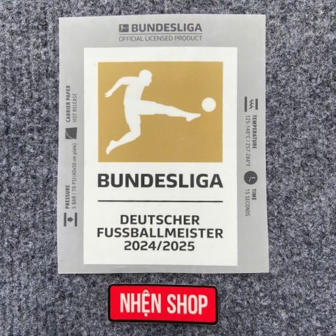 PATCH VÔ ĐỊCH BUNDESLIGA 2024/25 AUTHENTIC BAYERN MUNICH 2025/26 BUNDESLIGA