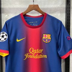 ÁO ĐẤU BARCELONA 2012/13 RETRO HÀNG THÁI SÂN NHÀ ĐỎ PHỐI XANH