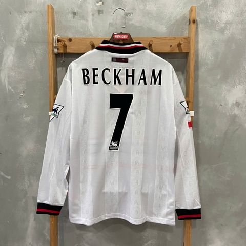 ÁO ĐẤU MANCHESTER UNITED 1997/99 RETRO HÀNG THÁI SÂN KHÁCH TRẮNG TAY DÀI