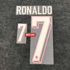 [AUTHENTIC - CHÍNH HÃNG] NAMESET RONALDO #7 PORTUGAL SÂN NHÀ 2024-25