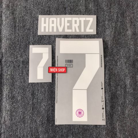 [AUTHENTIC - CHÍNH HÃNG] NAMESET HAVERTZ#7 GERMANY SÂN KHÁCH 2024-25