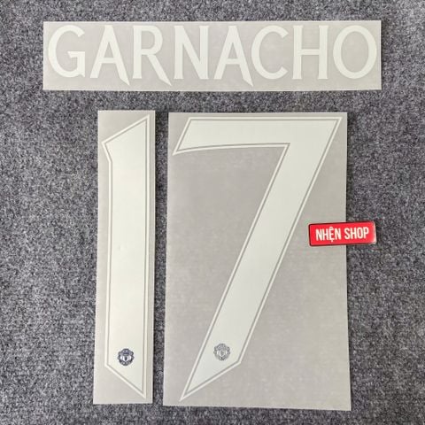 NAMESET GARNACHO 17 AUTHENTIC MUFC MANCHESTER UNITED SÂN KHÁCH XANH 2024/25 UEL & FA CUP