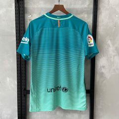 ÁO ĐẤU BARCELONA 2016/17 RETRO HÀNG THÁI SÂN KHÁCH THỨ BA XANH