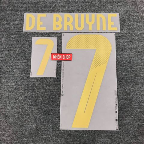 [AUTHENTIC - CHÍNH HÃNG] NAMESET DE BRUYNE #7 BELGIUM SÂN NHÀ 2024-25