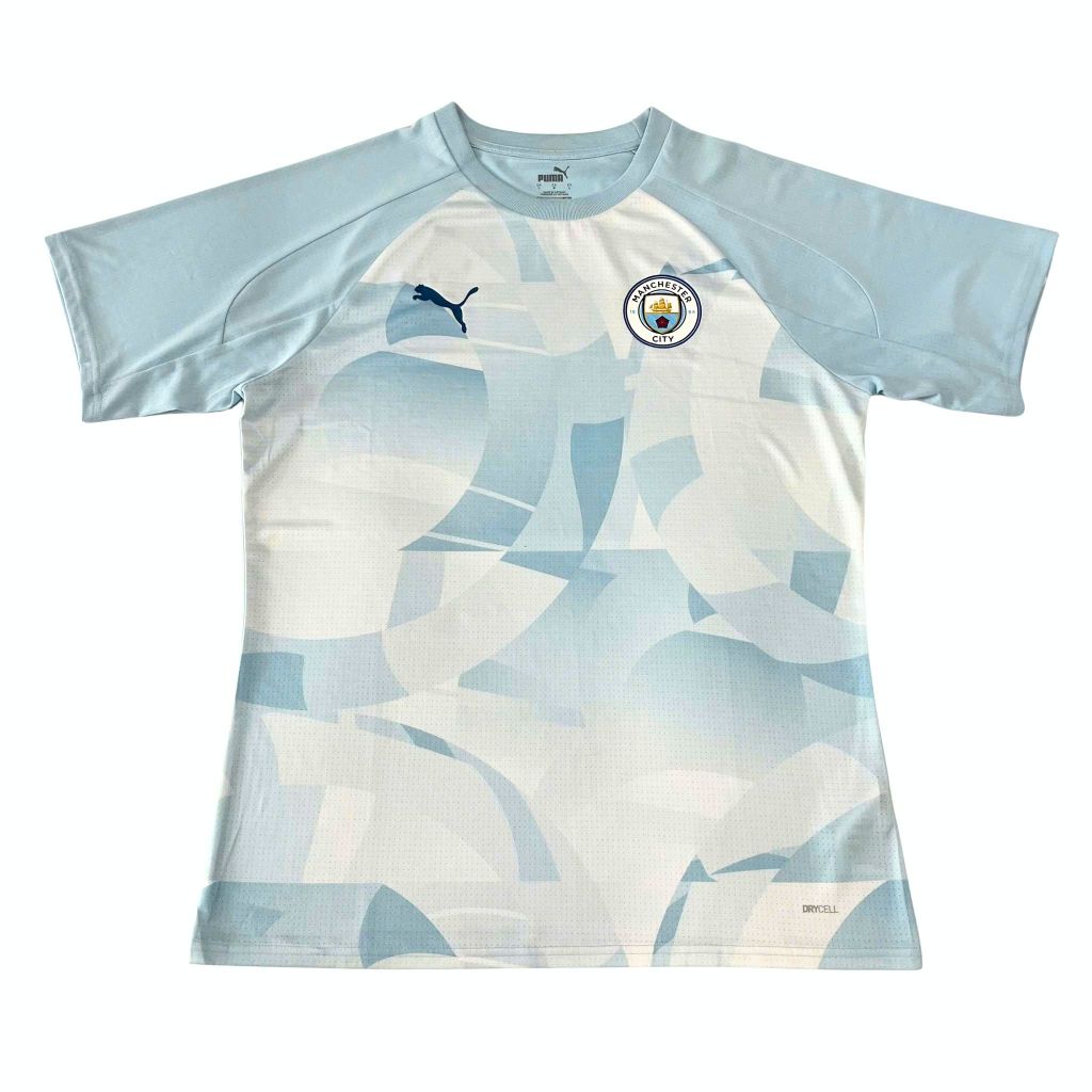 ÁO PRE-MATCH MANCITY MÀU XANH - 774370-01 - SIZE L US (KHÔNG TAG)