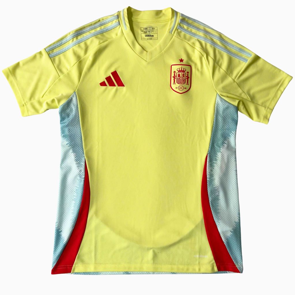 ÁO BÓNG ĐÁ TÂY BAN NHA 2024/25 CHÍNH HÃNG SÂN KHÁCH FAN - IS9033 SIZE L ASIAN (KHÔNG TAG)