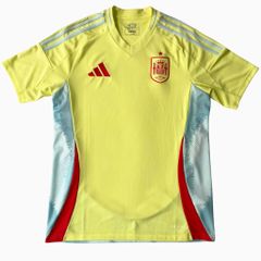 ÁO BÓNG ĐÁ TÂY BAN NHA 2024/25 CHÍNH HÃNG SÂN KHÁCH FAN - IS9033 SIZE L ASIAN (KHÔNG TAG)