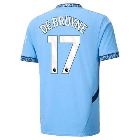 ÁO ĐẤU MAN CITY 2024/25 CHÍNH HÃNG SÂN NHÀ BẢN FAN IN DE BRUYNE #17 EPL - 775075_01 - SIZE (L)