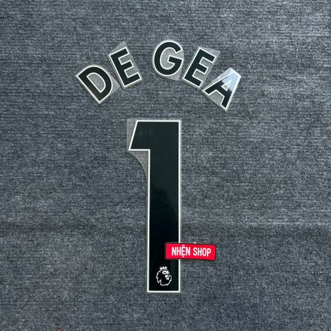 [AUTHENTIC - CHÍNH HÃNG] NAMESET DE GEA #1 EPL MANCHESTER UNITED SÂN KHÁCH 2022-23