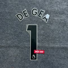 [AUTHENTIC - CHÍNH HÃNG] NAMESET DE GEA #1 EPL MANCHESTER UNITED SÂN KHÁCH 2022-23