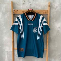 ÁO ĐẤU TUYỂN ĐỨC 1996 RETRO HÀNG THÁI SÂN KHÁCH XANH RÊU