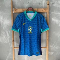 ÁO ĐẤU TUYỂN BRAZIL 2024/25 HÀNG THÁI SÂN KHÁCH XANH PLAYER