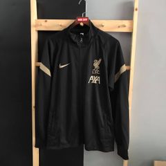 SET ÁO KHOÁC + QUẦN NỈ LIVERPOOL ĐEN 2021-2022 -  LIVERPOOL BLACK TRAINING JACKET