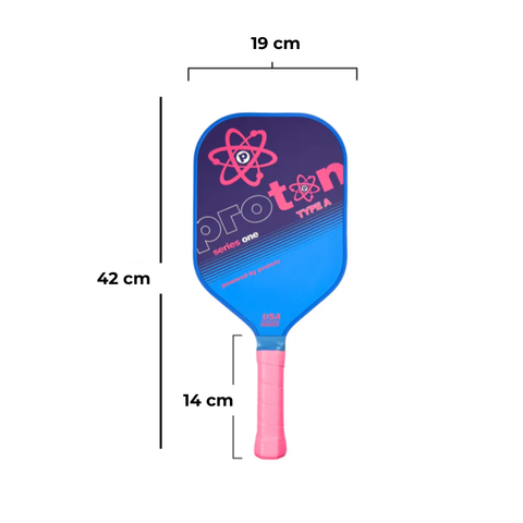VỢT PICKLEBALL PROTON SERIES ONE - TYPE A - TOURNAMENT ELONGATED XANH ĐEN
