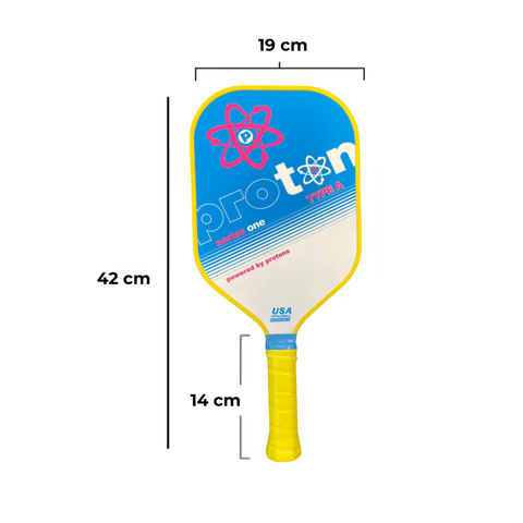 VỢT PICKLEBALL PROTON SERIES ONE - TYPE A - TOURNAMENT ELONGATED XANH TRẮNG
