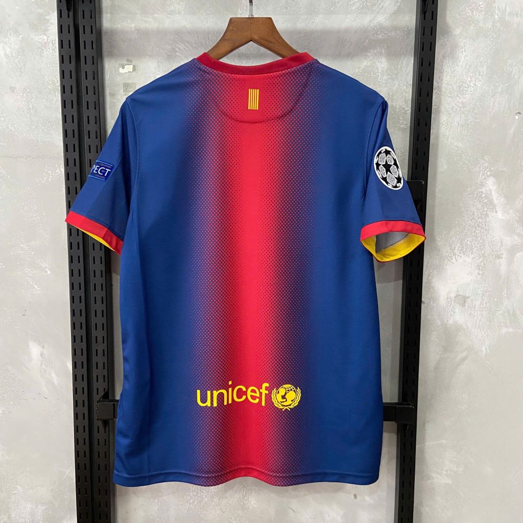 ÁO ĐẤU BARCELONA 2012/13 RETRO HÀNG THÁI SÂN NHÀ ĐỎ PHỐI XANH