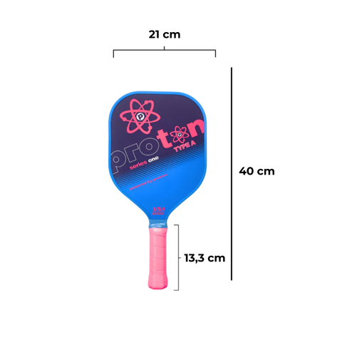 VỢT PICKLEBALL PROTON SERIES ONE - TYPE A - TOURNAMENT SQUARE XANH ĐEN