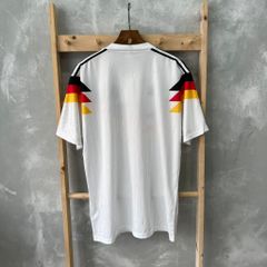 ÁO ĐẤU TUYỂN ĐỨC 1990 RETRO HÀNG THÁI SÂN NHÀ TRẮNG
