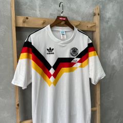 ÁO ĐẤU TUYỂN ĐỨC 1990 RETRO HÀNG THÁI SÂN NHÀ TRẮNG