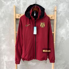 ÁO KHOÁC GIÓ BARCELONA ĐỎ MAROON 2021-2022 - BARCELONA MAROON JACKET