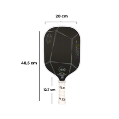 VỢT PICKLEBALL SIX ZERO QUARTZ - CRYSTAL TRẮNG