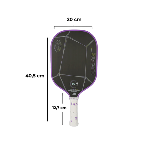 VỢT PICKLEBALL SIX ZERO QUARTZ - AMETHYST TÍM