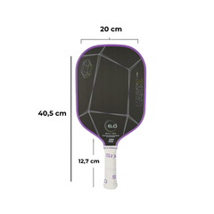 VỢT PICKLEBALL SIX ZERO QUARTZ - AMETHYST TÍM
